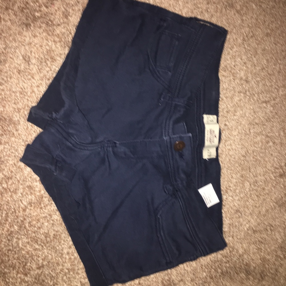 Hollister Short Short Low Rise Jean Shorts